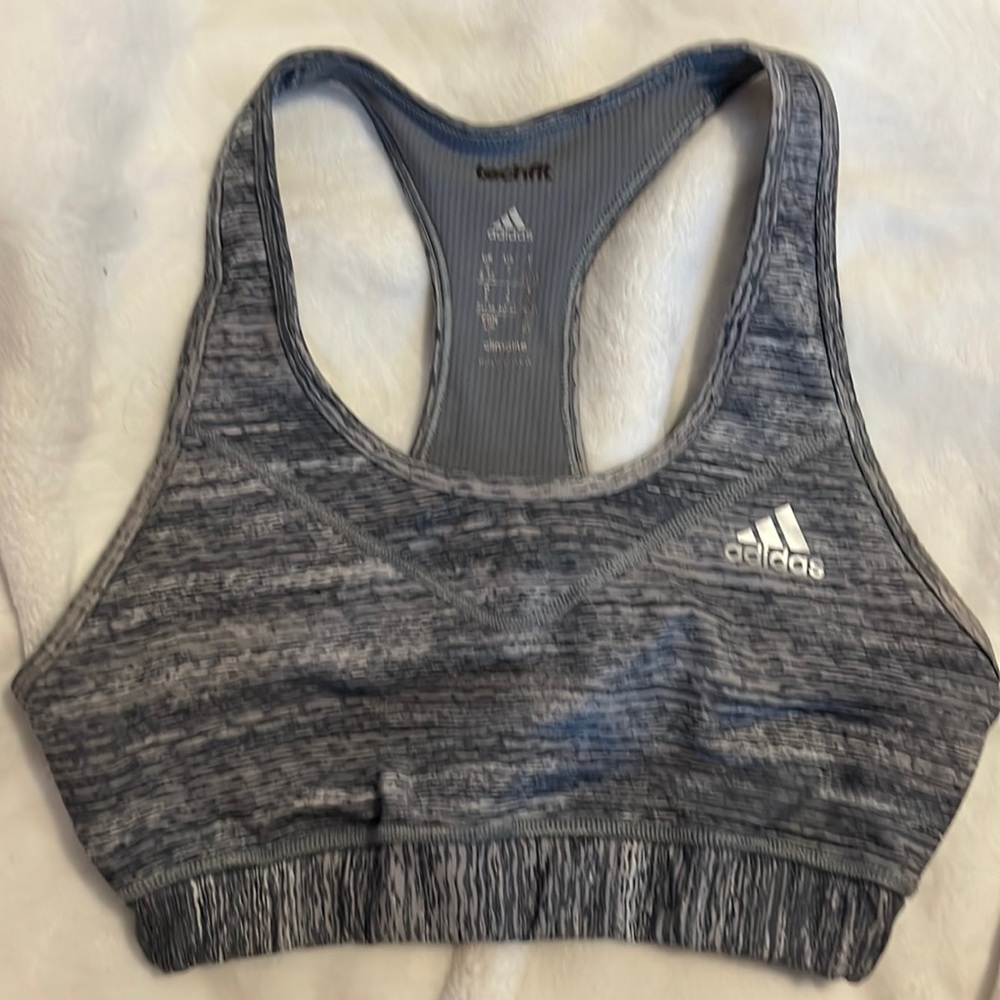 Adidas grey sport bra